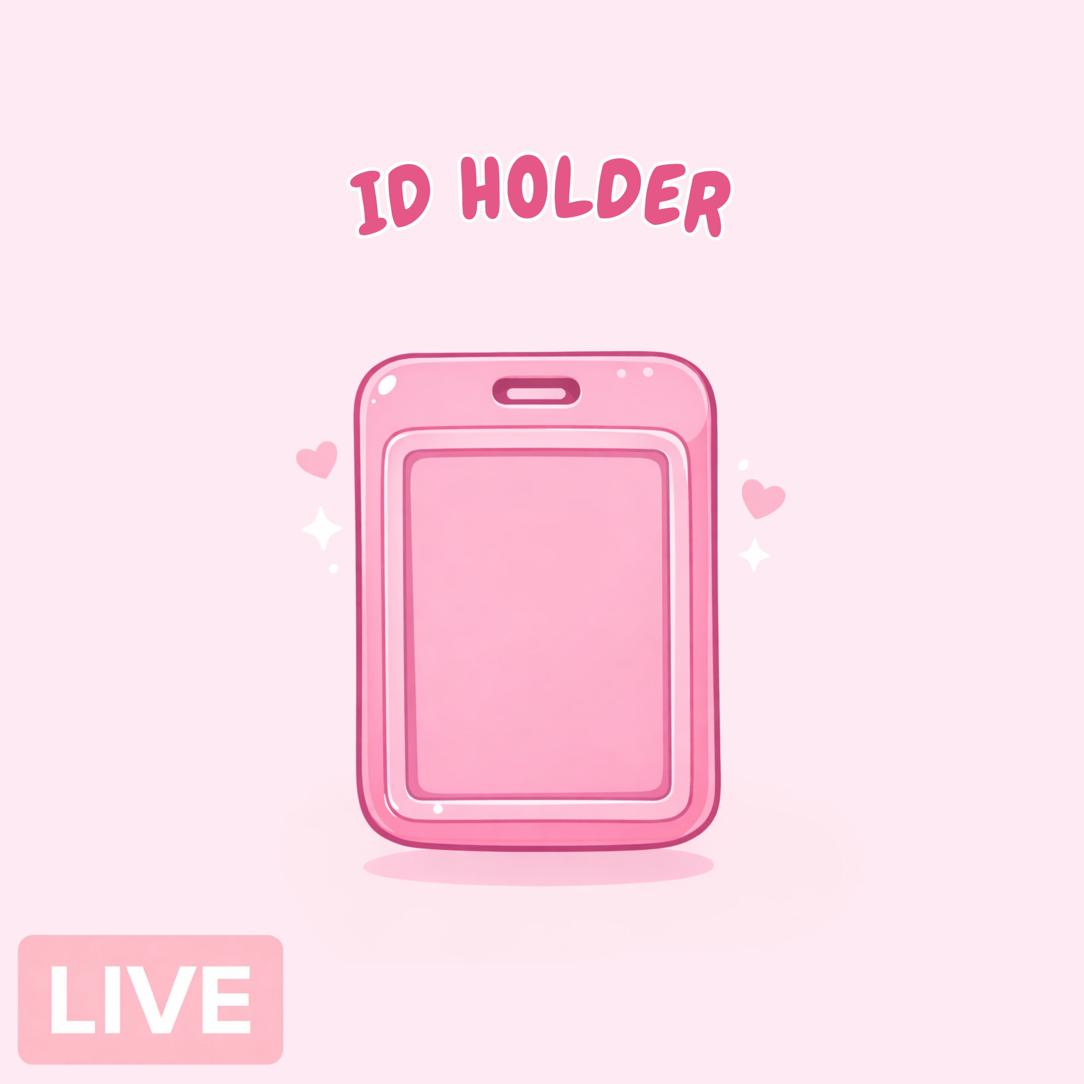 Plastic ID Holder - Live Claim