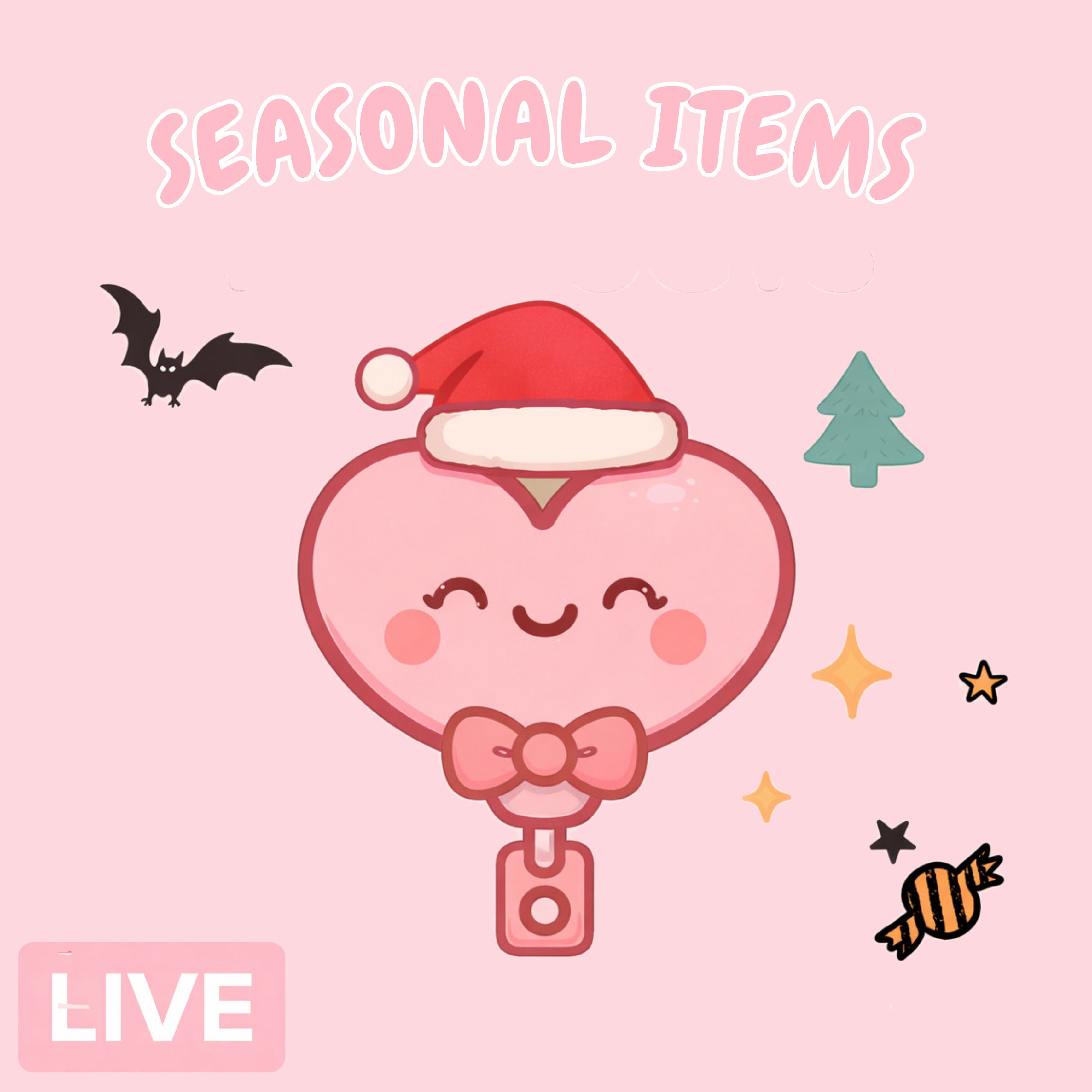 Seasonal Acrylic Badge Reels & Toppers - Live Claim Only