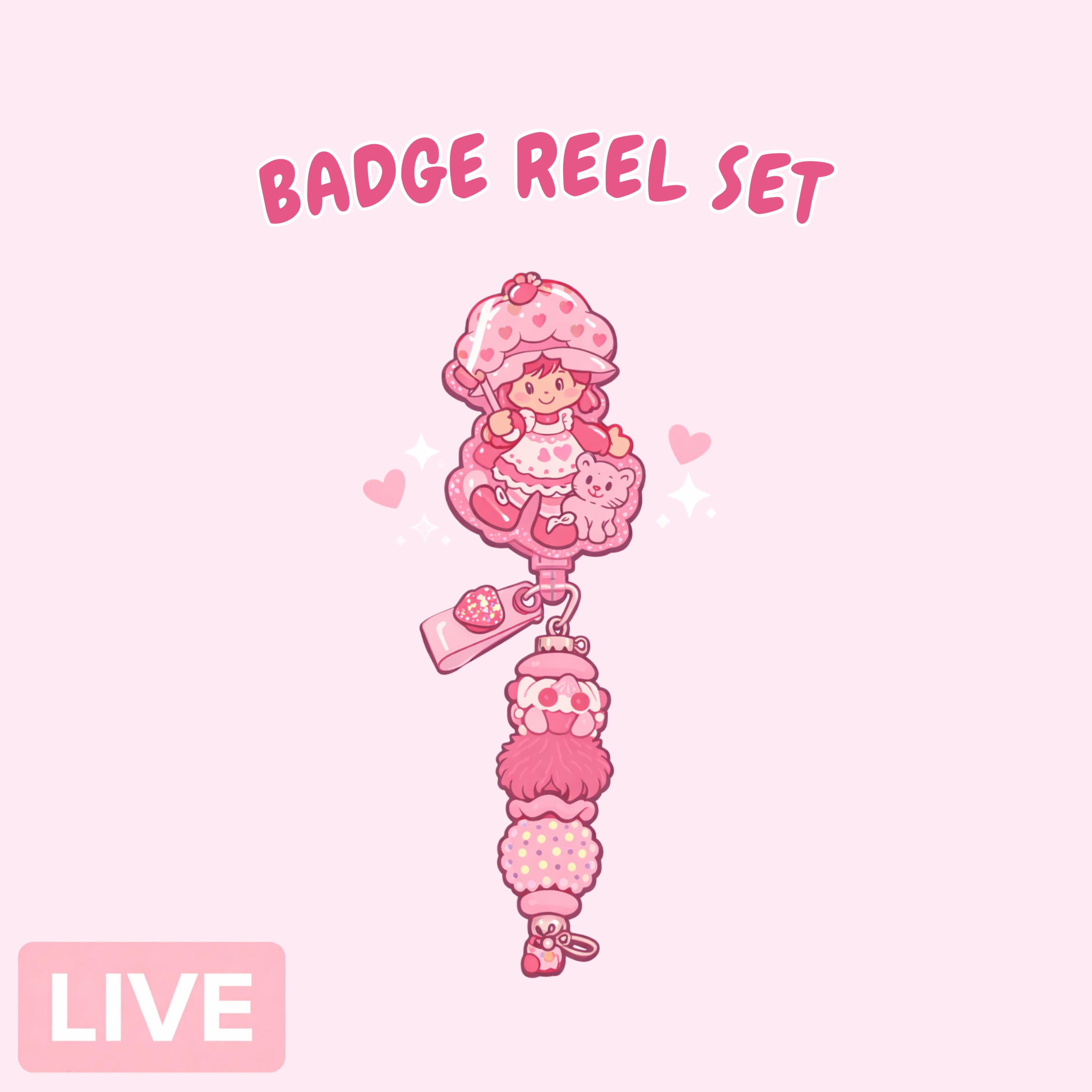 Seasonal Acrylic Badge Reels & Toppers - Live Claim Only