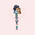 Arab Princess Beaded Badge Reel