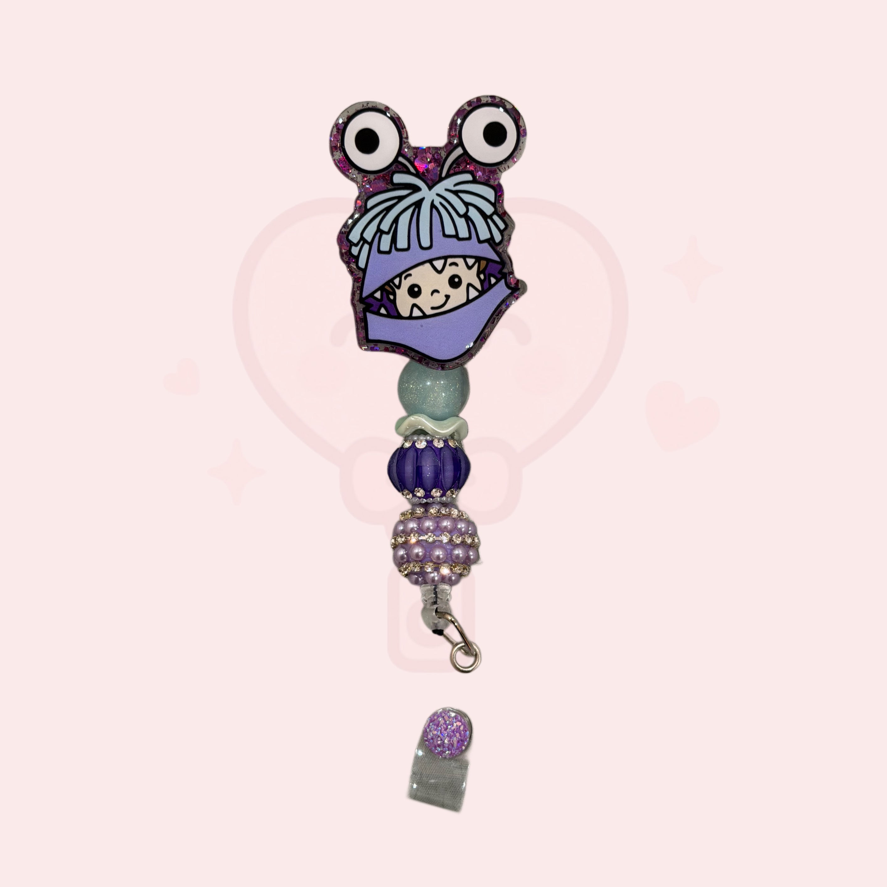 Boo Beaded Badge Reel